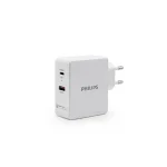 شارژر دیواری فیلیپس مدل DLP2509 PD45W + QC3.0 (PHILIPS Wall Charger DLP2509 PD45W+QC3.0)