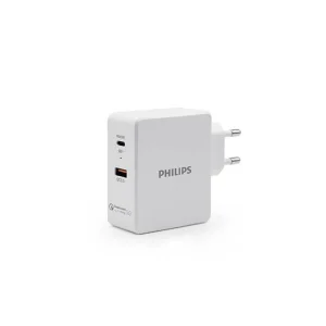 شارژر دیواری فیلیپس مدل DLP2509 PD45W + QC3.0 (PHILIPS Wall Charger DLP2509 PD45W+QC3.0)