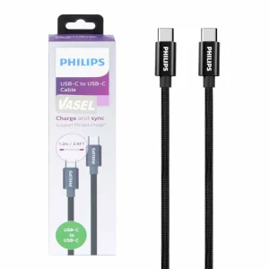 کابل USB-C به USB-C فیلیپس مدل DLC5533CB