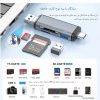 رم ریدر و تبدیل OTG Type-C مدل USB Atud 28