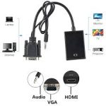 تبدیل VGA به HDMI\HDTV همراه با صدا ( VGA to HDTV \HDMI Adapter with Audio)
