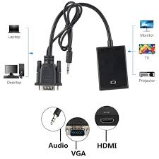 تبدیل VGA به HDMI\HDTV همراه با صدا ( VGA to HDTV \HDMI Adapter with Audio)